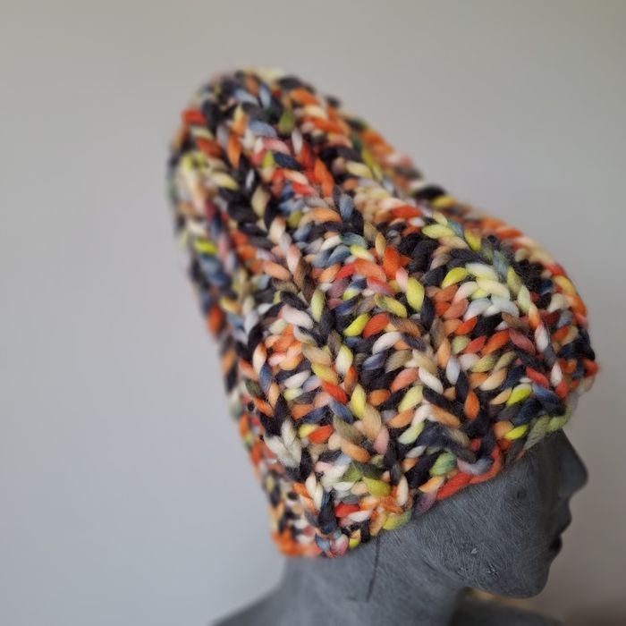 Czapka beanie wełna merino