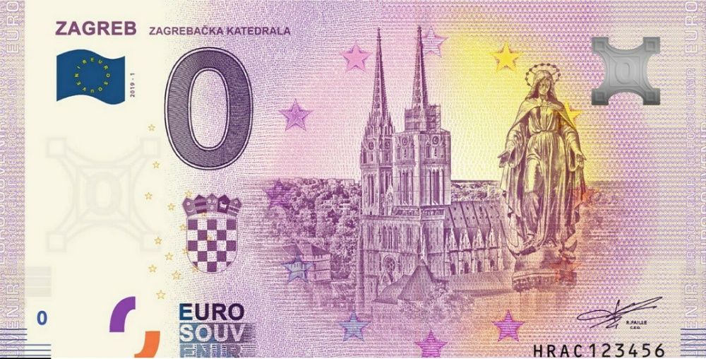 0 euro Zagreb Zagrebacka Katedrala 2019-1