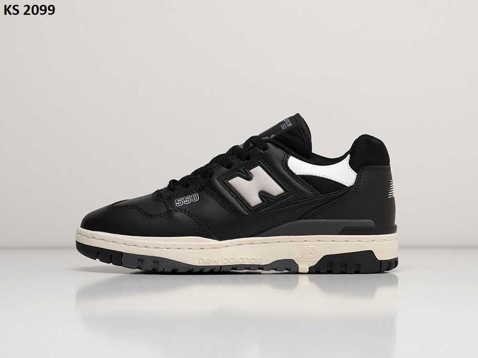 Кросівки New Balance 550 Black White. Арт: KS 2099