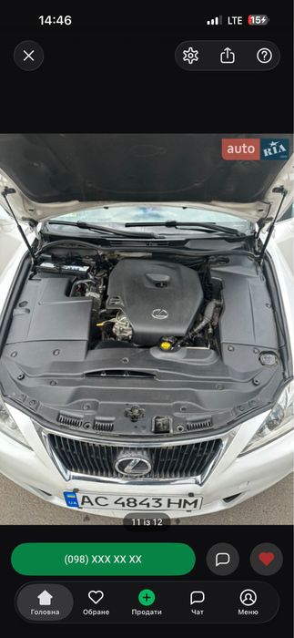 Lexus IS 200d 2012 2.2 дизель