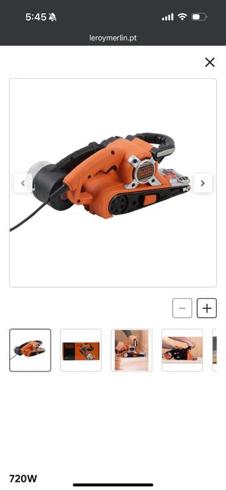 Lixadora de banda BLACK + DECKER KA88 720W