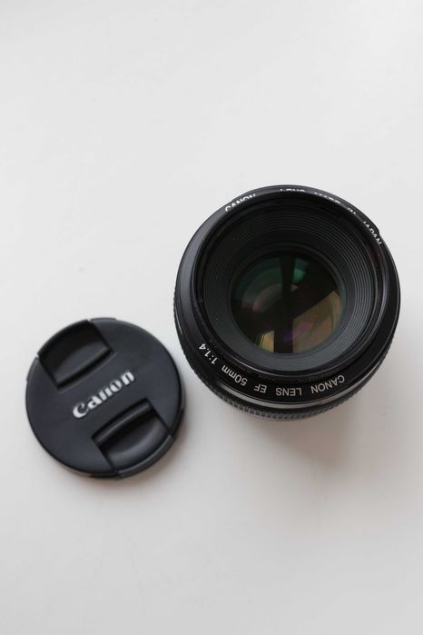 Об'єктив Canon EF 50 1.4, в захисному фільтрі