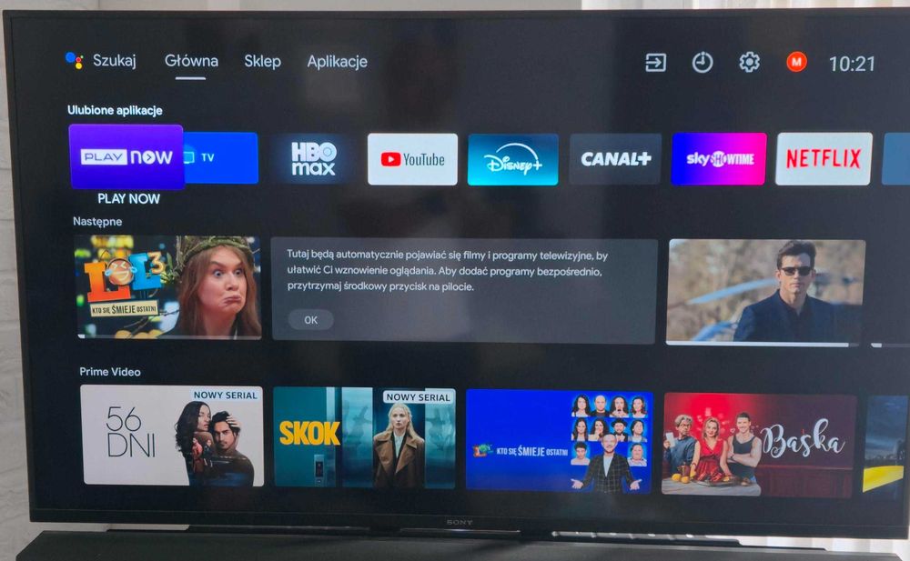 Telewizor Sony 49" 4K -  49XH8505 Android TV HDMI 2.1