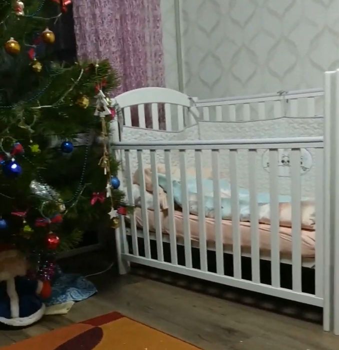 Ліжко дитяче  з маятником Верес (люлька)