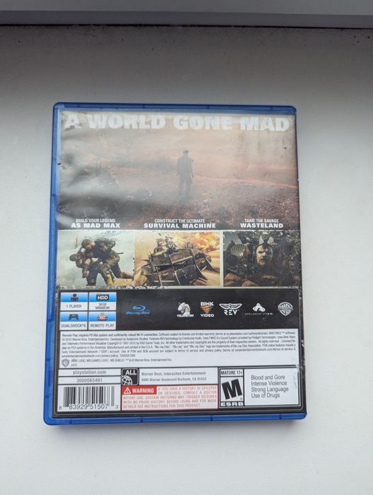 Mad Max ігри игры диски на PS4 PS5