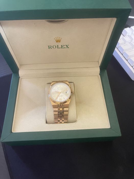 Чоловічий годинник у стилі Rolex Datejust — золотистий, механіка