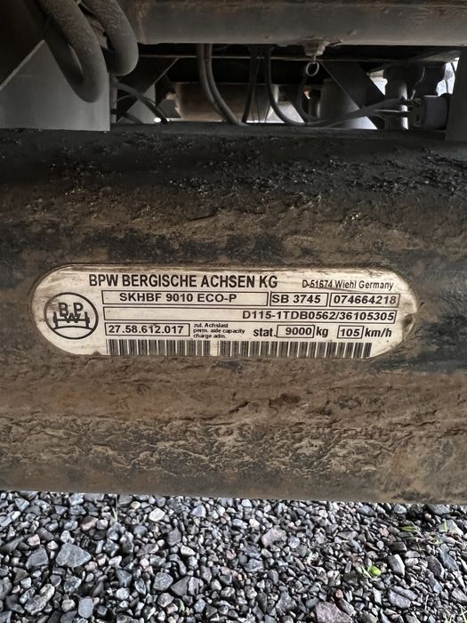 Ось BPW ECO Plus SKHBF 9010 ECO-P.2758612017 для полуприцепа BPW ECO+