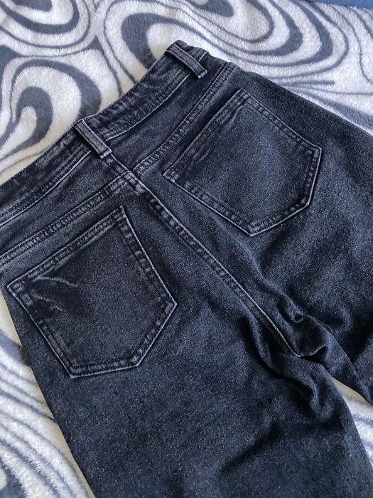 Джинси на флісі - темно сині. Моми