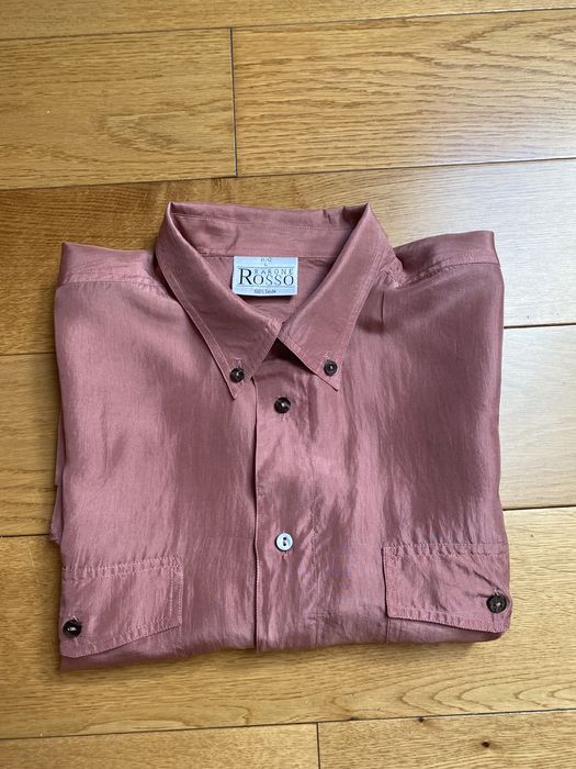 Męska jedwabna koszula Barone Rosso roz. L