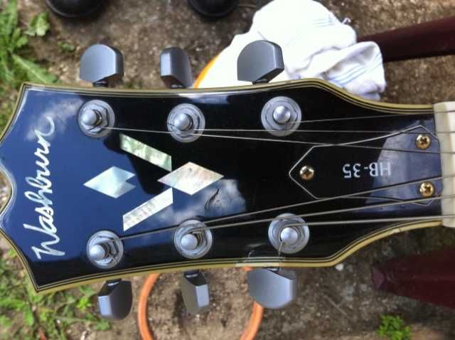 Washburn HB35 (ES-335 style) Bigsby (hand-made in Japan 1989) + case