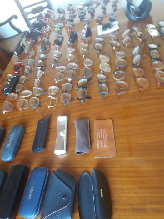 Oculos várias marcas para lentes ou sol e caixas