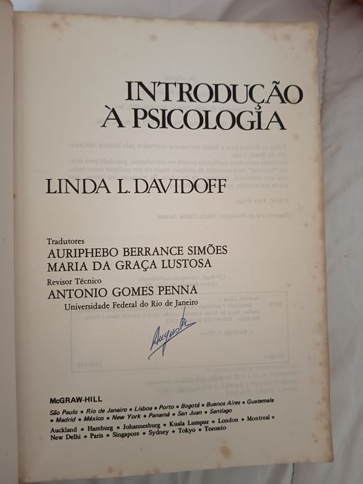 Introdução á Psicologia - Linda L. Davidoff