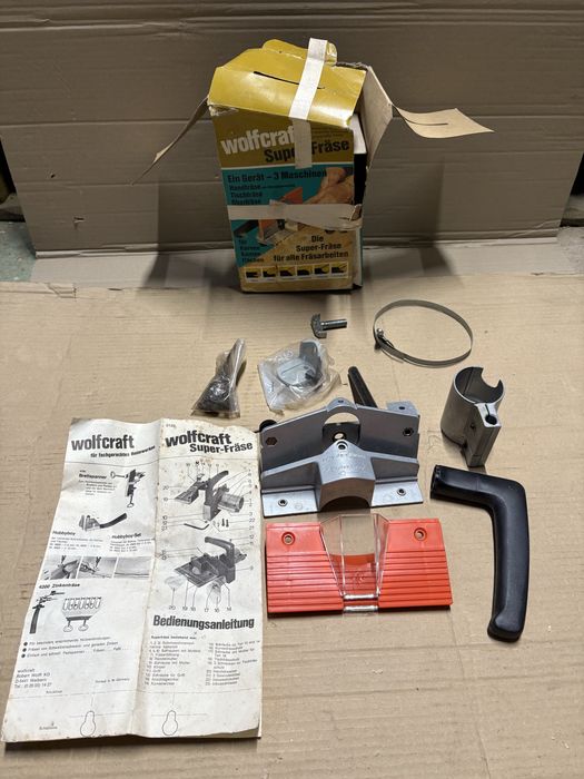 Pzystawka dostawka do frezowania frezarki do wiertarki wolfcraft