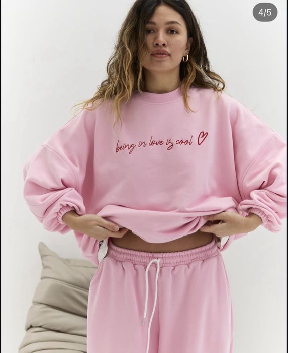 Реглан світшот свитшот рожевий кофта оверсайз розовая