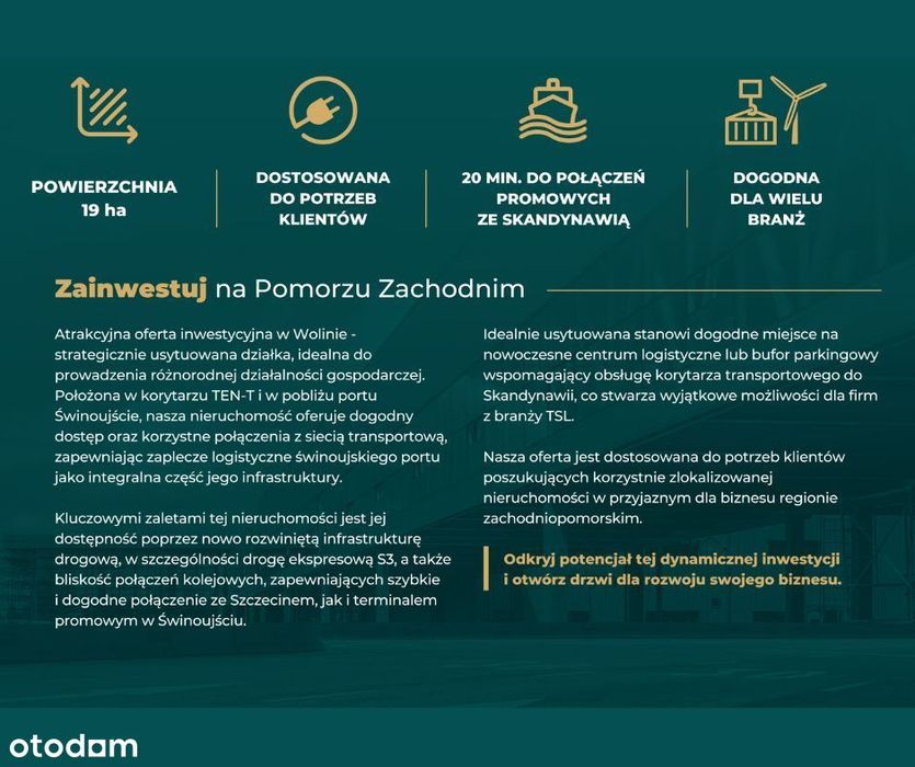 Działka inwestycyjna 19ha lub mniej przy drodze S3 – pohled 5