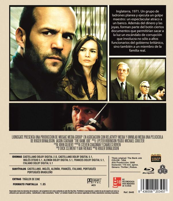 El Gran Golpe/O Golpe de Baker Street (Blu-Ray)-Importado