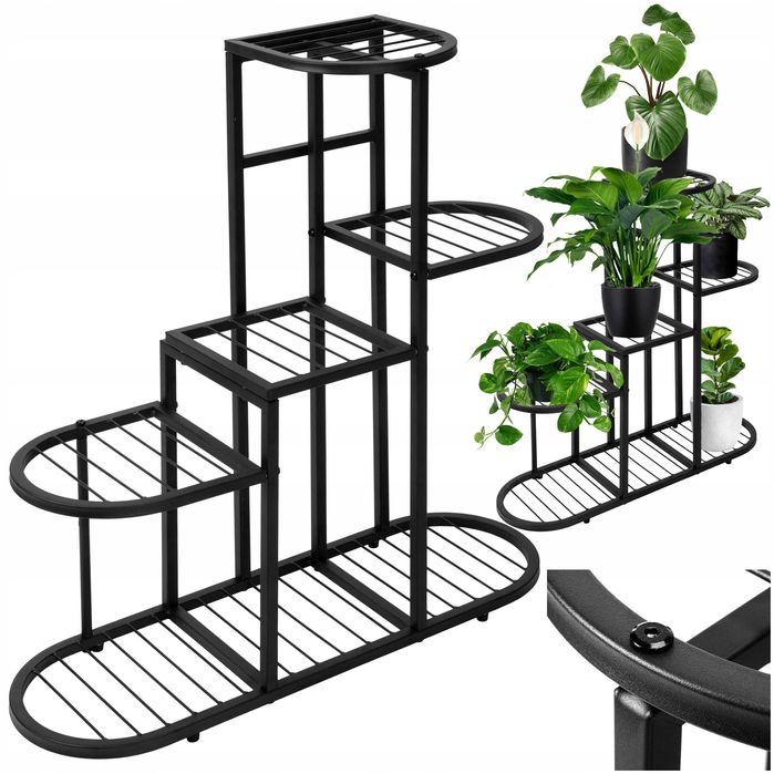 Kwietnik Metalowy Stojak Na Kwiaty Rośliny Stojący Industrialny