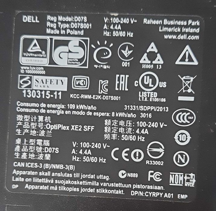 Sprzedam komputer DELL OPTIPLEX XE2, windows 10