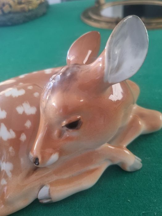 Porcelana Łomonosow/sarenka,jelonek