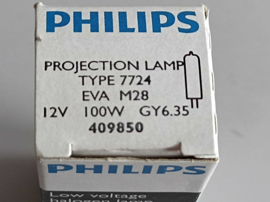 Лампа PHILIPS 7724 12V 100W GY6.35 409850