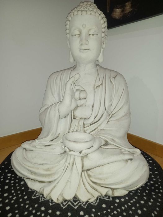 Buda em pedra para exterior ou interior