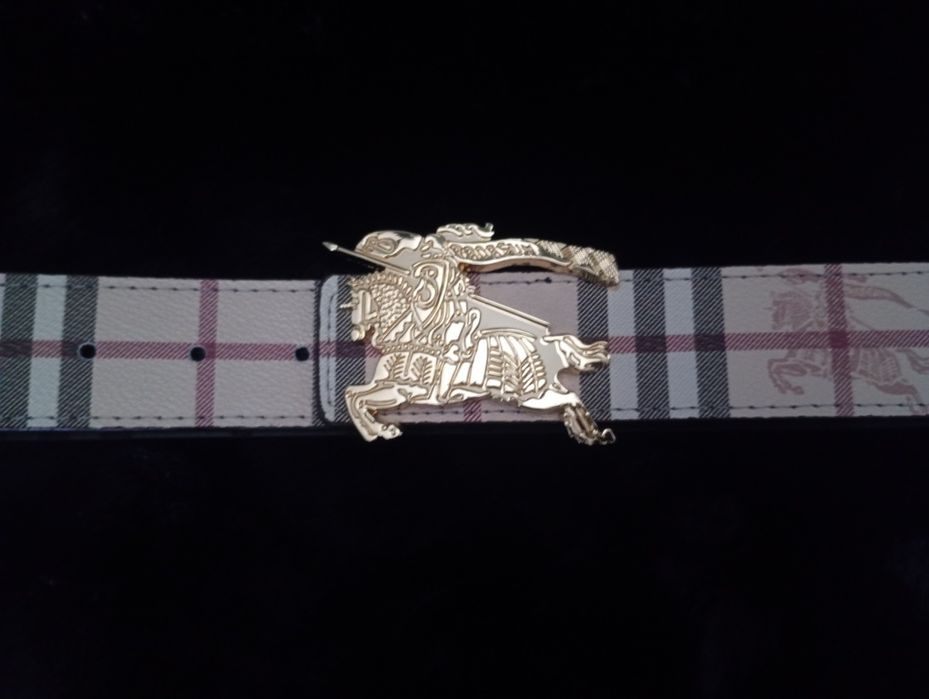 Ремінь barberry сірий/золотий