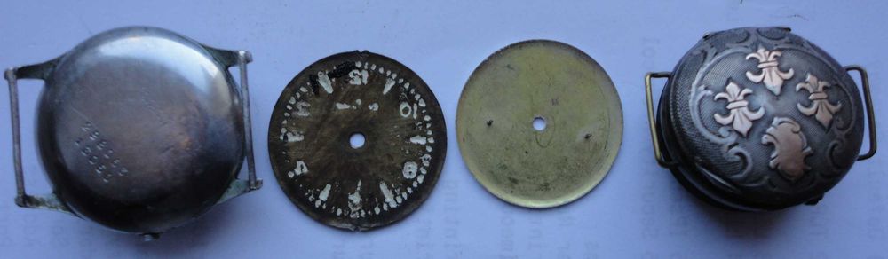 Delbana, srebrna koperta, JP II tarcza do zegarka.