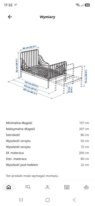 Sprzedam łóżko dziecięce 90/200