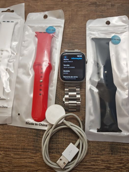 Apple Watch Se 44MM Silver Bom estado