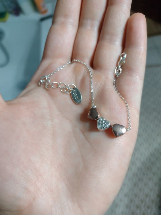 Bransoletka damska posrebrzana