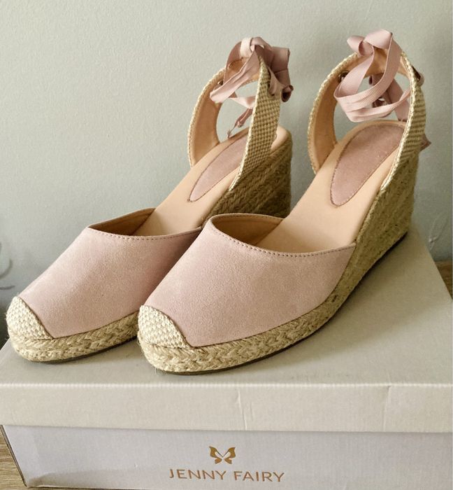 Espadryle na koturnie 40