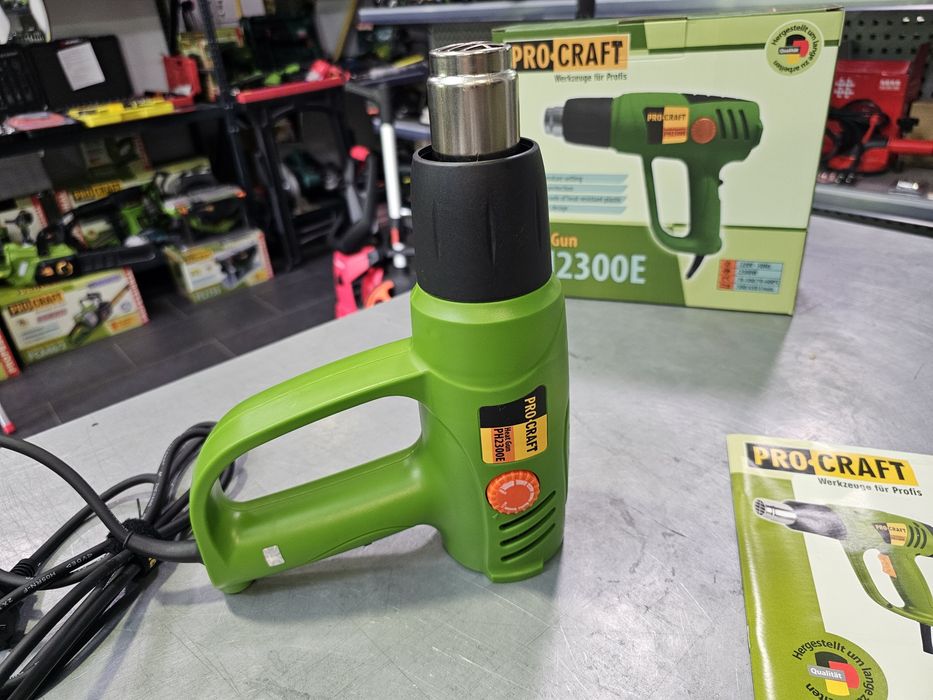 Фен 2300Вт строительный ProCraft PH23E Регулировка темп +Насадки 4шт