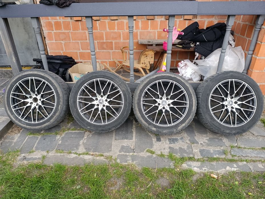 Диски 5х112 ц.о.66.6мм з гумою r18 225/55
