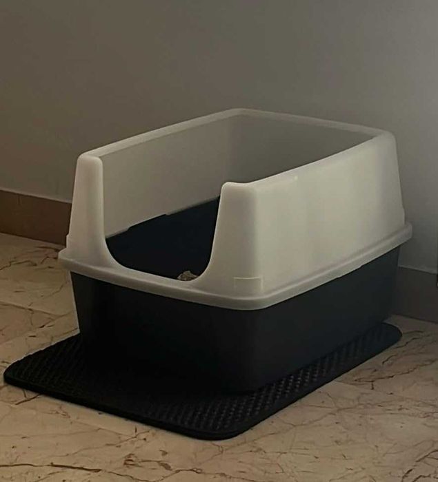 Duża pojemna kuweta otwarta dla kota zwierzęta dom kot