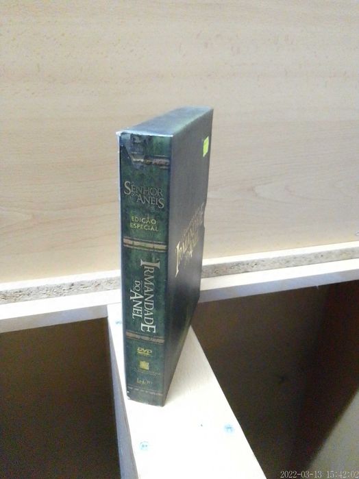 4 DVDs O Senhor dos Anéis Irmandade do Anel EDIÇÃO ESPECIAL Luxo Filme