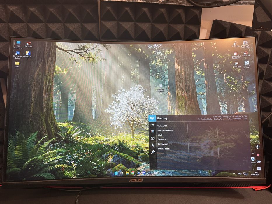monitor ASUS TUF GAMING 27” 240hz