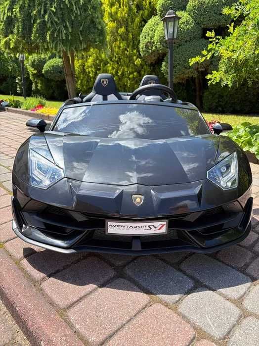 Dwuosobowe Auto na akumulator Lamborghini SVJ DRIFT Samochód elektryczny dla 2 dzieci Funkcja driftu Pilot