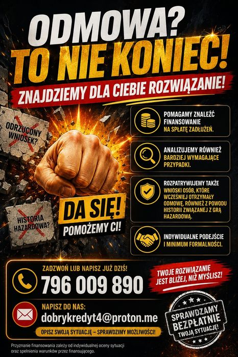 Kredyty konsolidacyjne, Inwestor, Pożyczki bez bik i krd,  Kredyty gotówkowe