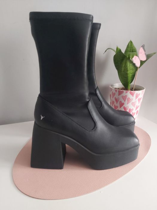 Botki na platformie 40 25.5cm