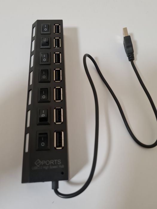 Хаб на 7 портов Usb 2.0 з вимикачами