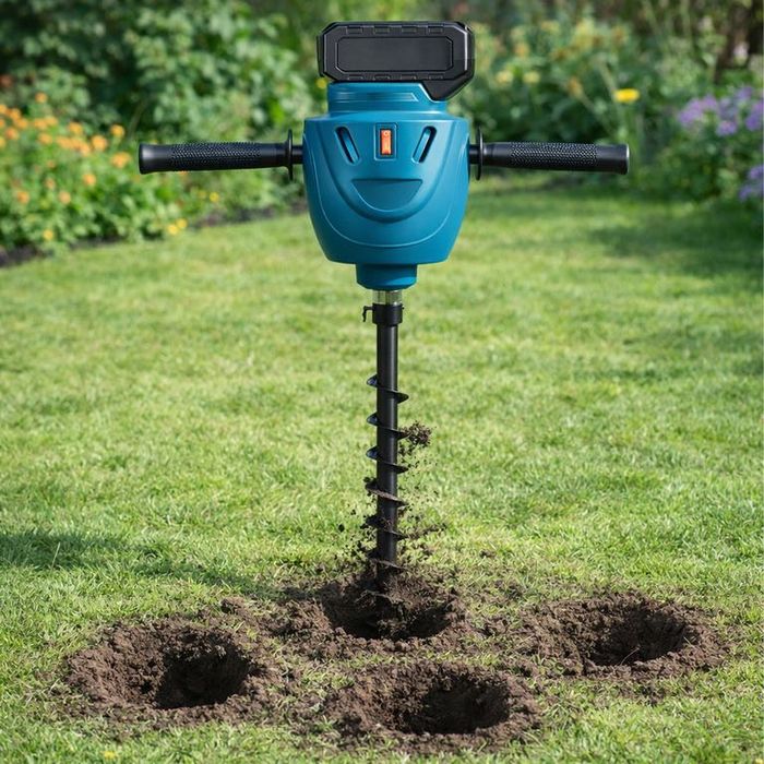 Wiertnica Akumulatorowa do Ziemi Zaprawy 20V 2xAku Mieszadło Świder