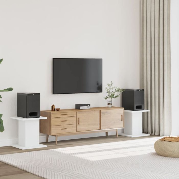 Podstawki Pod Głośniki, 2 Szt., Białe 30X30X40 Cm