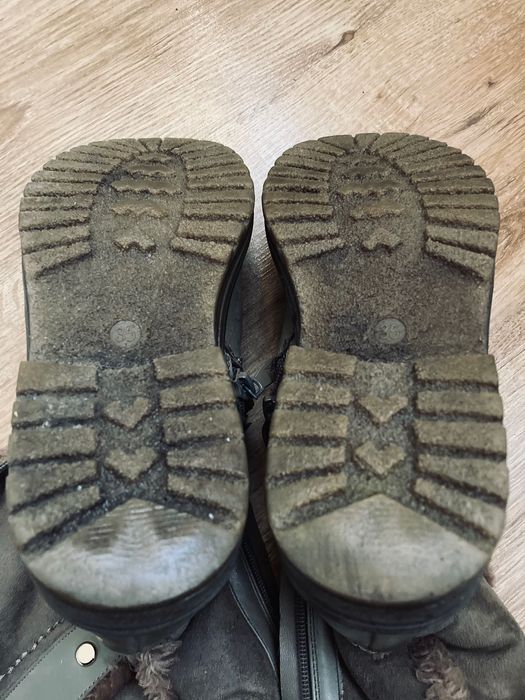 Зимние сапоги 35 р натуральная кожа замш