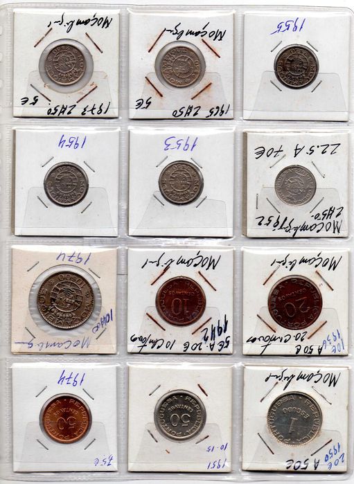 Moedas de Moçambique e República Portuguesa