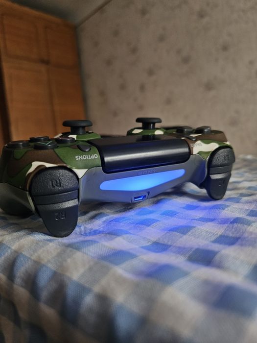 Геймпад DualShock 4 V2 / Зелений камуфляж / Новий Джойстик PS4
