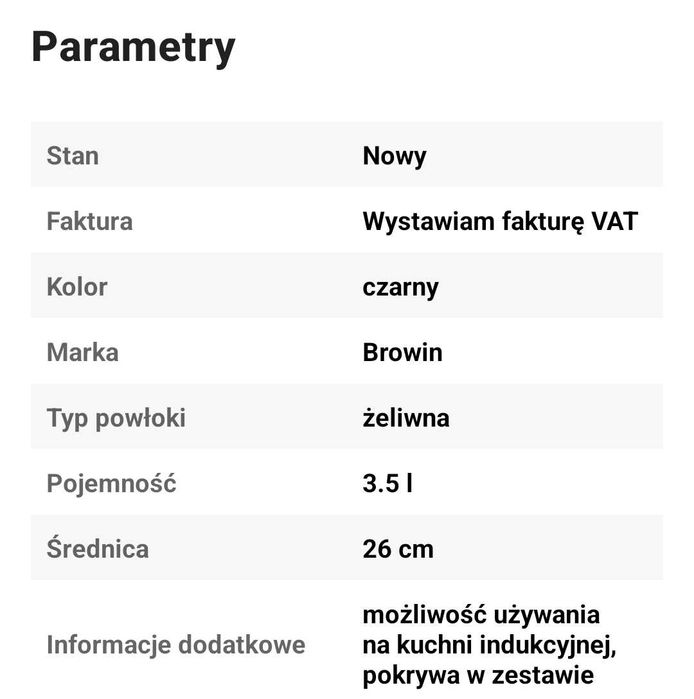 Garnek żeliwny z pokrywka z grilem