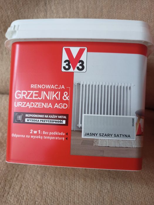 Farba renowacyjna V33 Grzejniki & Urządzenia AGD puszki 075L 3 kolory