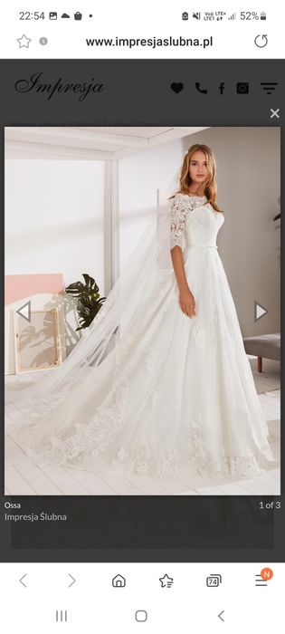 Suknia ślubna White Ossa 38/40