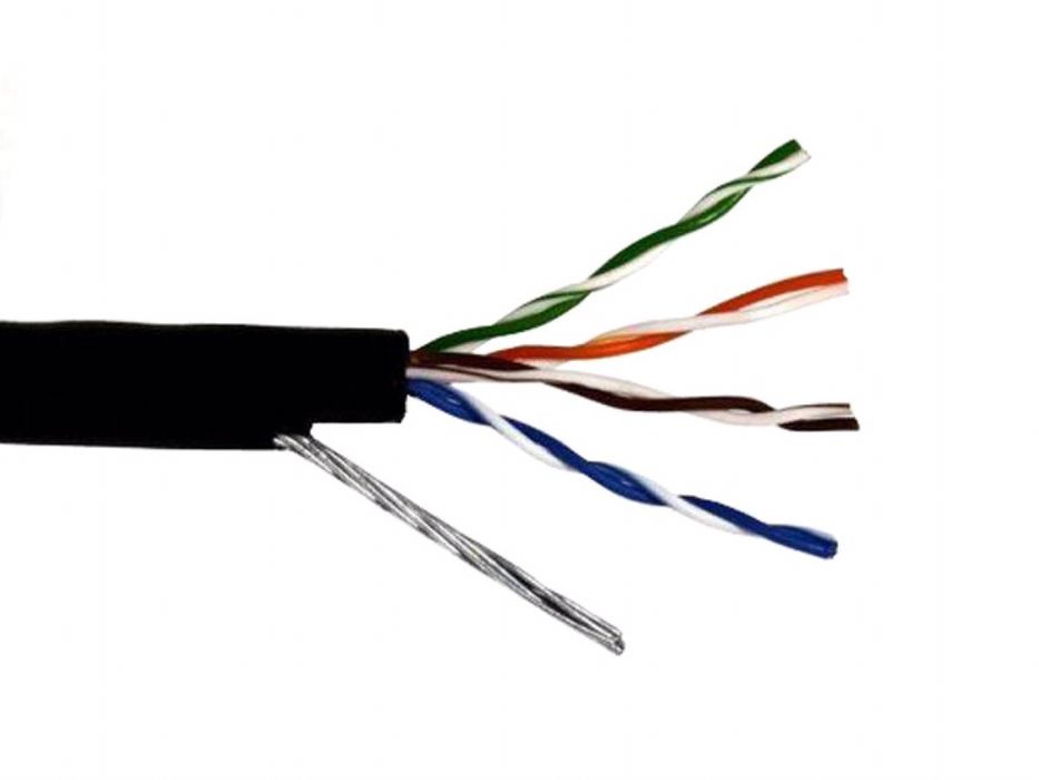 АКЦИЯ! На тросу уличная Витая пара с тросом 4*2*0.5 кабель 305м купить