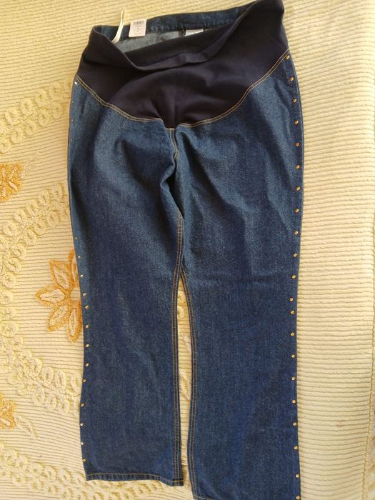 Jeansy Maternity r.18 nowe wygodne spodnie ciążowe